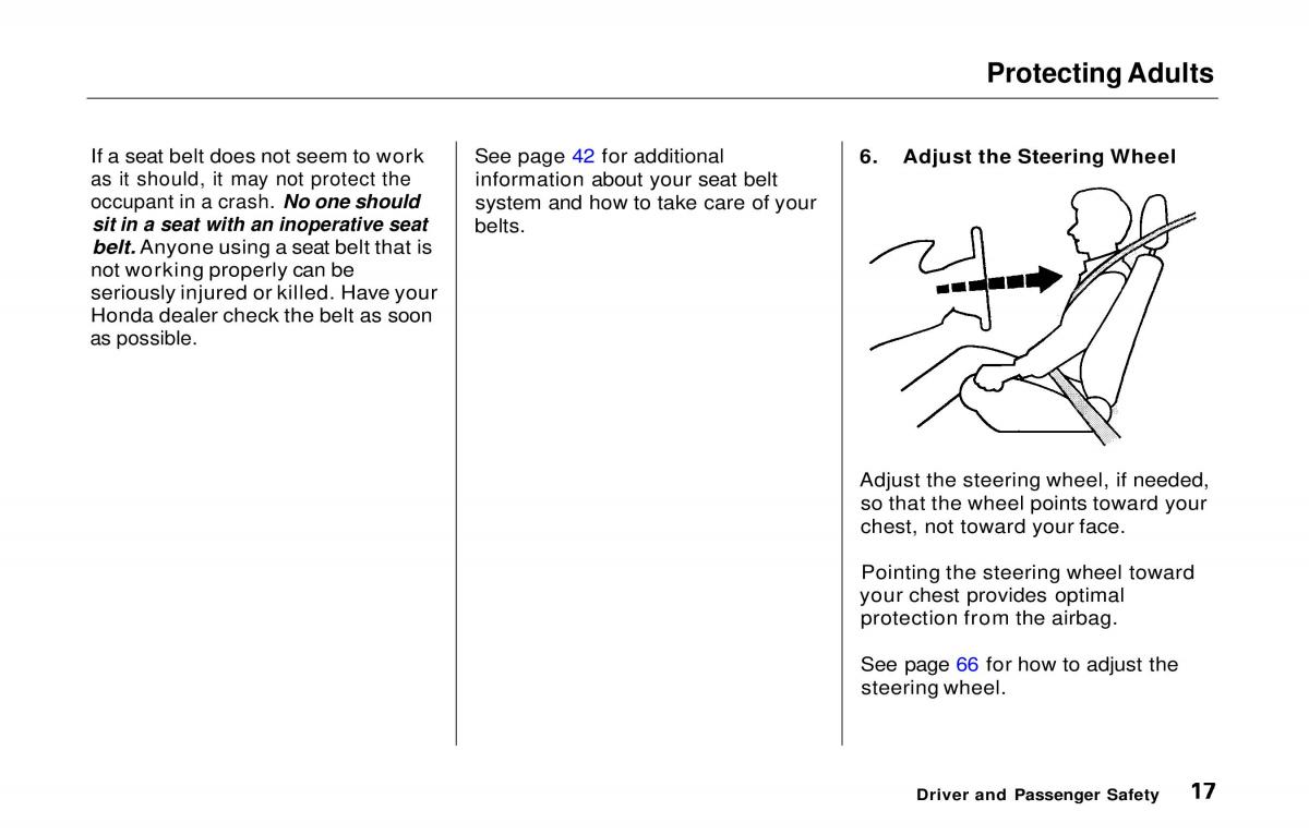 Honda Prelude V 5 owners manual / page 18