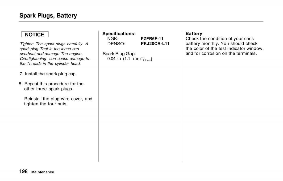 Honda Prelude V 5 owners manual / page 195