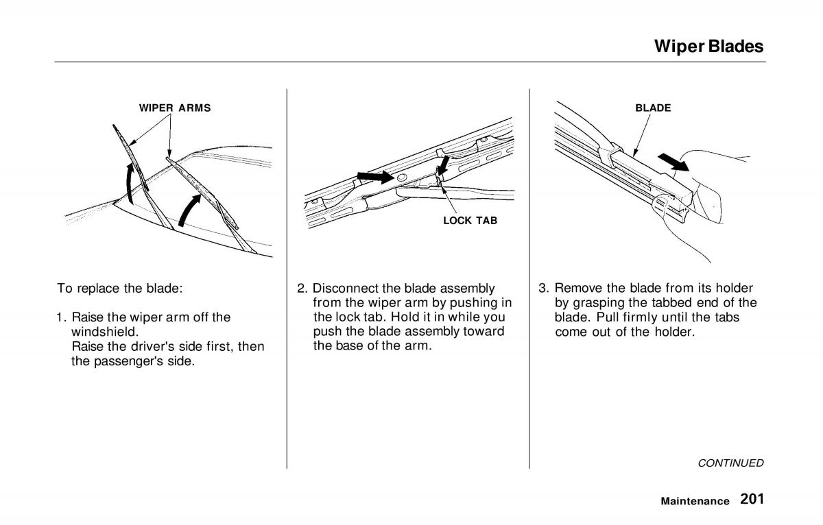 Honda Prelude V 5 owners manual / page 198