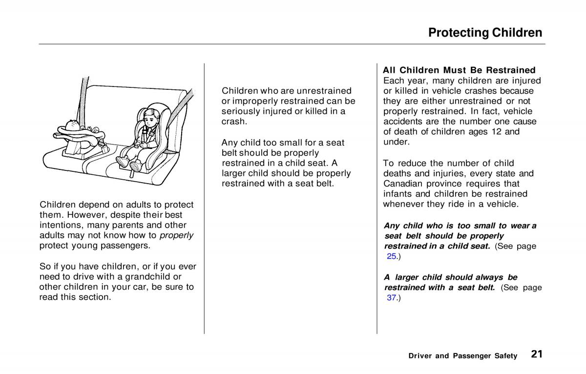 Honda Prelude V 5 owners manual / page 22