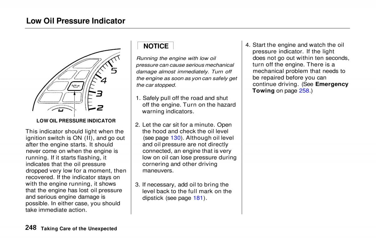 Honda Prelude V 5 owners manual / page 243