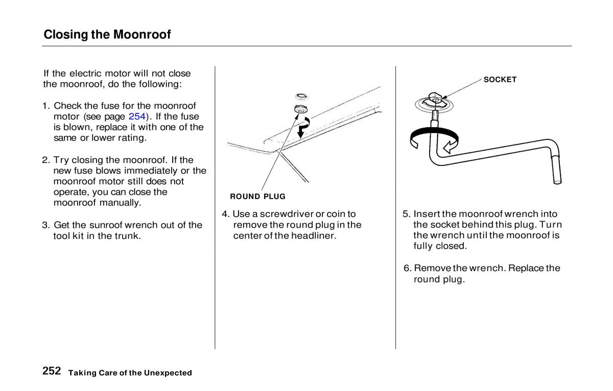 Honda Prelude V 5 owners manual / page 247