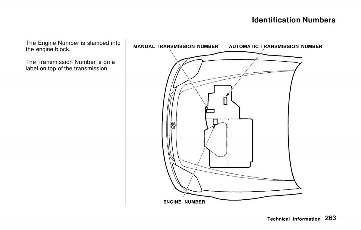 Honda Prelude V 5 owners manual / page 257