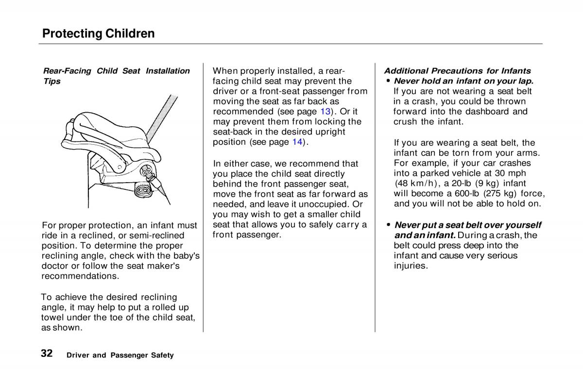 Honda Prelude V 5 owners manual / page 33