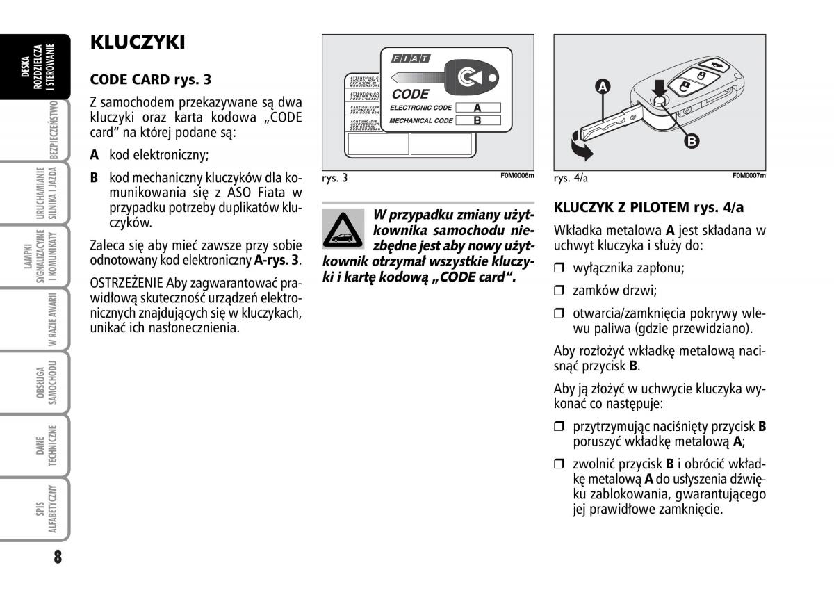 manual  Fiat Grande Punto III 3 instrukcja / page 10
