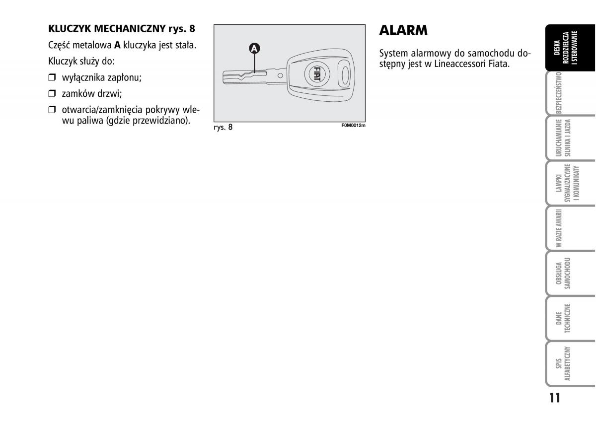 manual  Fiat Grande Punto III 3 instrukcja / page 13