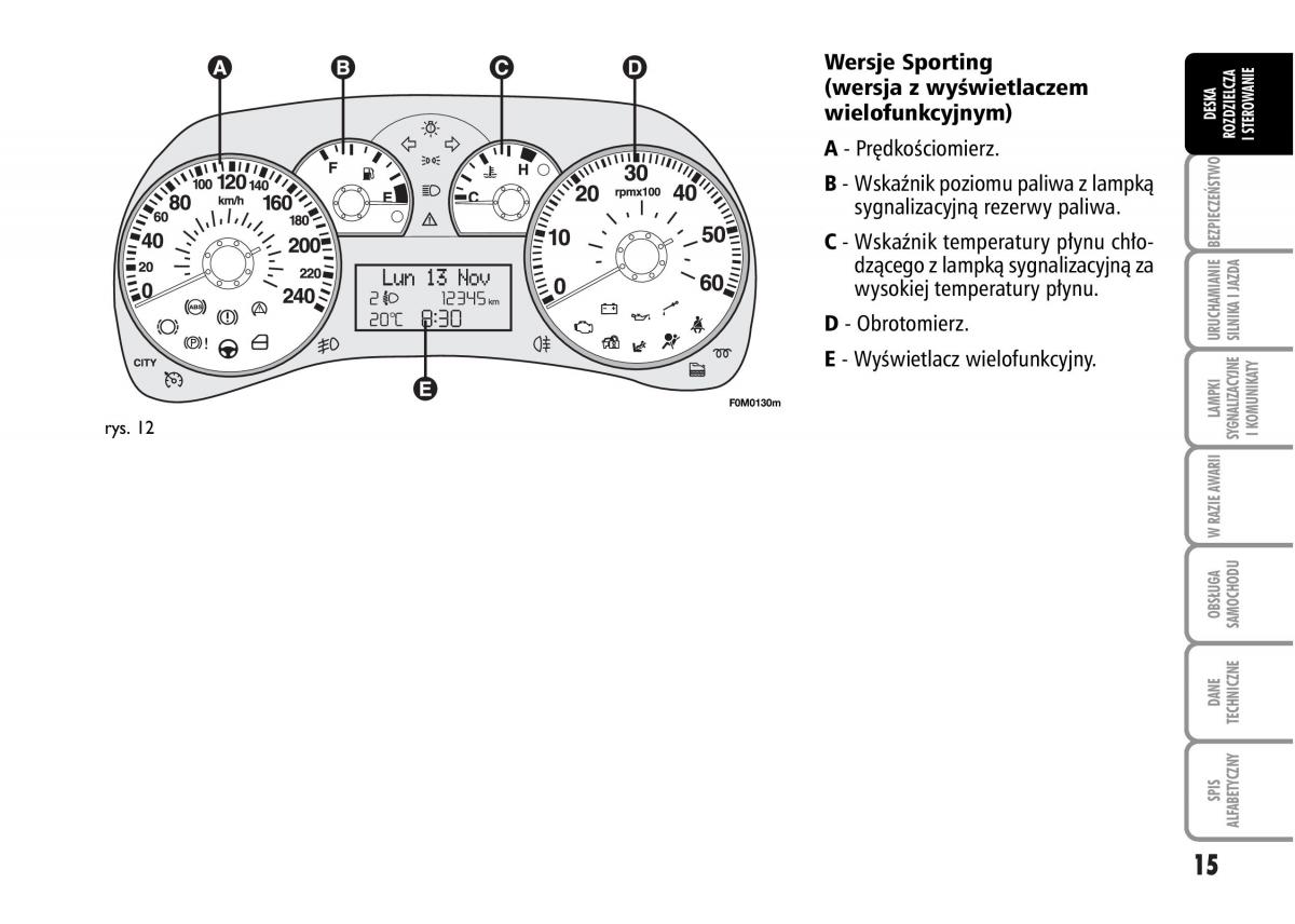 Fiat Grande Punto III 3 instrukcja obslugi / page 17