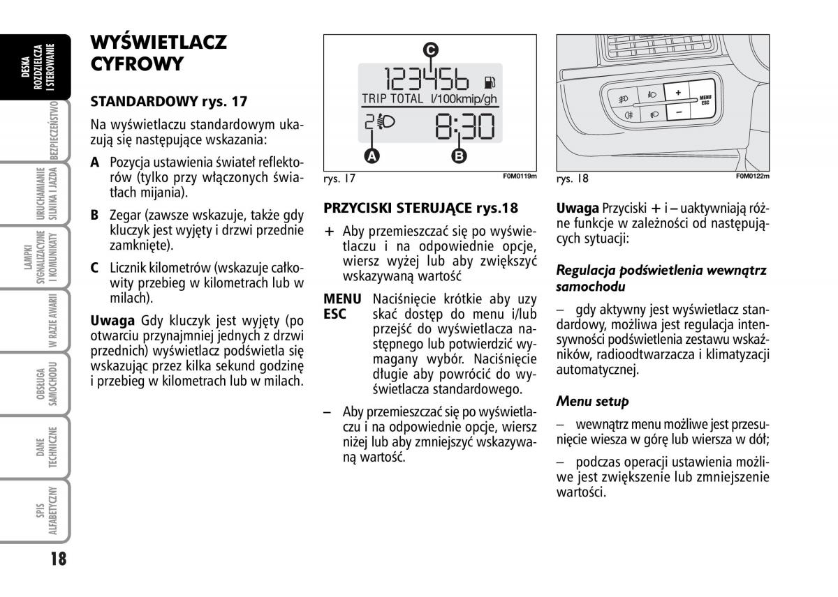 Fiat Grande Punto III 3 instrukcja obslugi / page 20