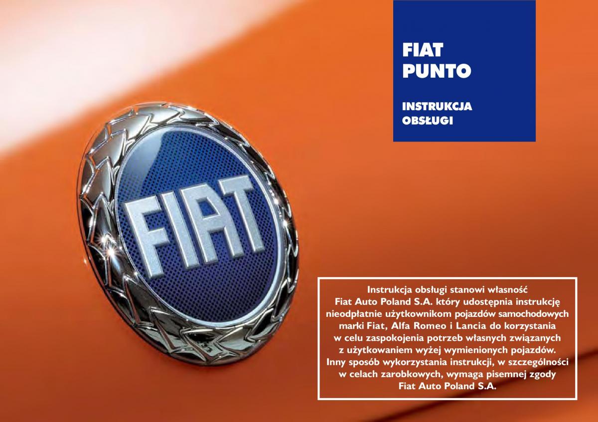 Fiat Grande Punto III 3 instrukcja obslugi / page 1
