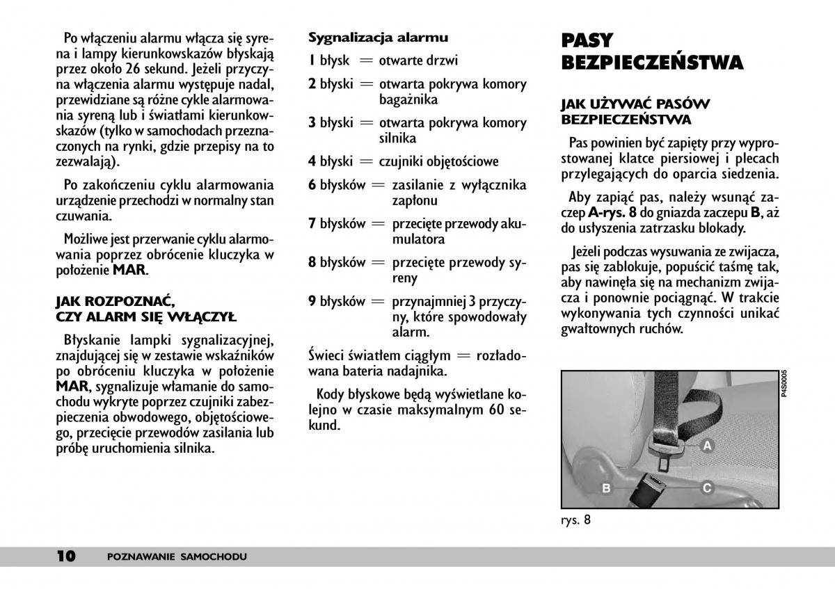 Fiat Punto II 2 instrukcja obslugi / page 14