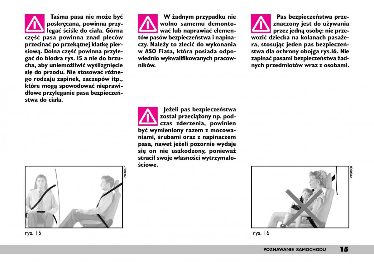 Fiat Punto II 2 instrukcja obslugi / page 19