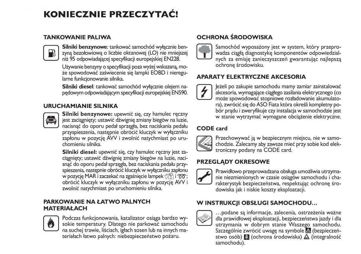 Fiat Punto III 3 instrukcja obslugi / page 6