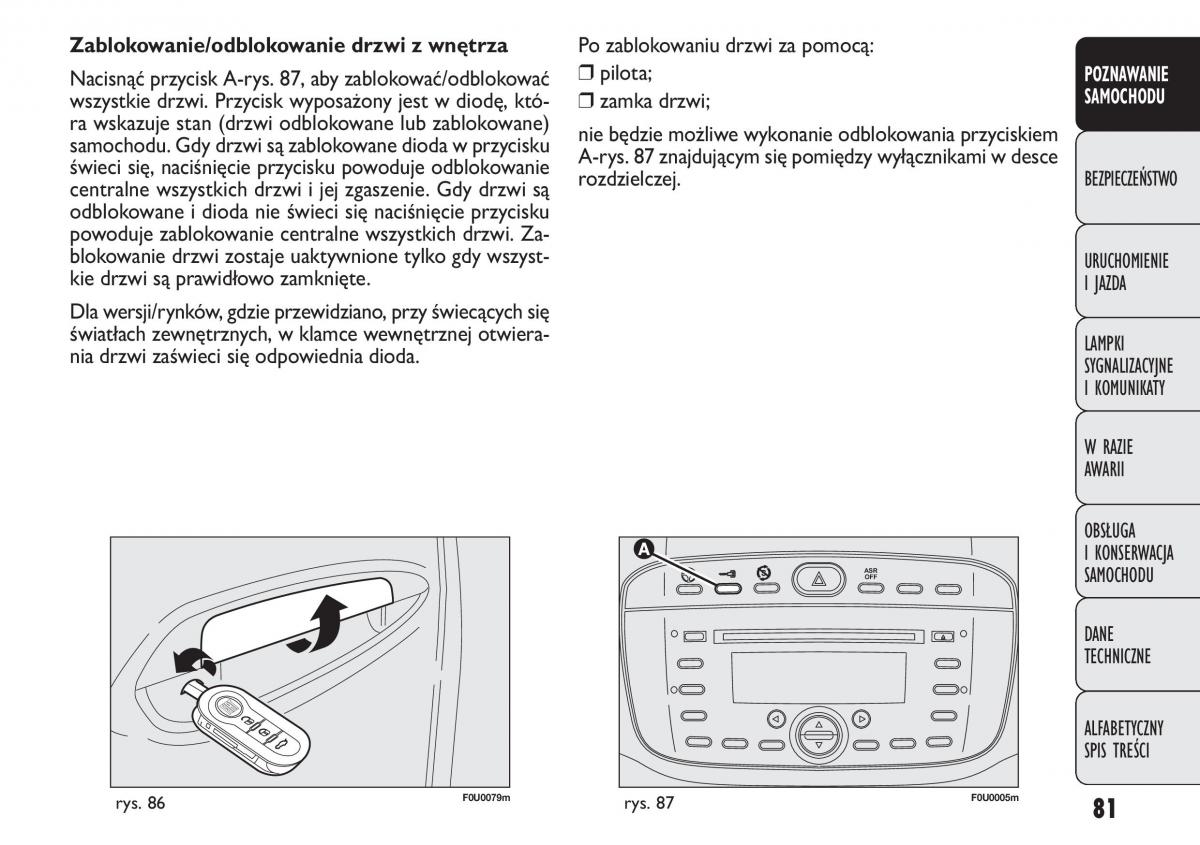 Fiat Punto III 3 instrukcja obslugi / page 83