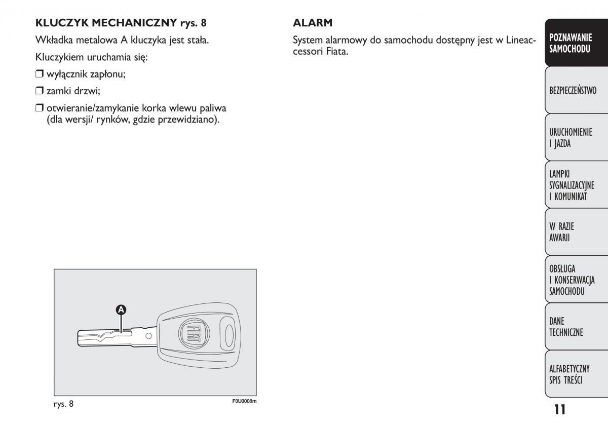 manual  Fiat Punto III 3 instrukcja / page 13