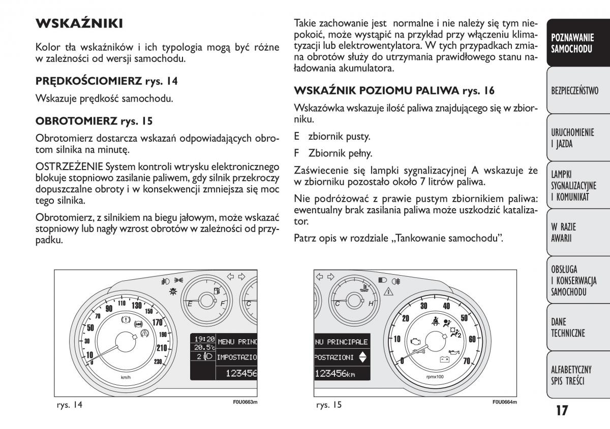 manual  Fiat Punto III 3 instrukcja / page 19