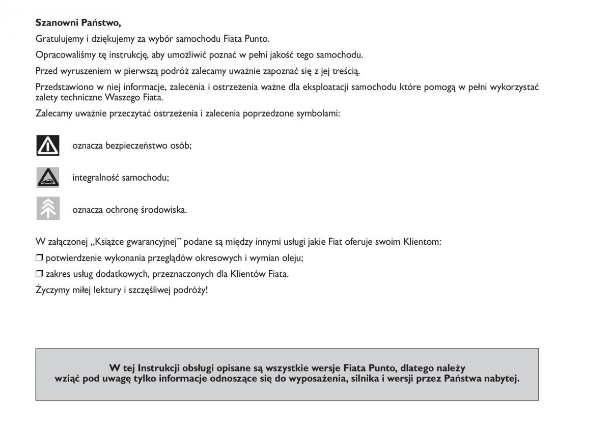 manual  Fiat Punto III 3 instrukcja / page 5