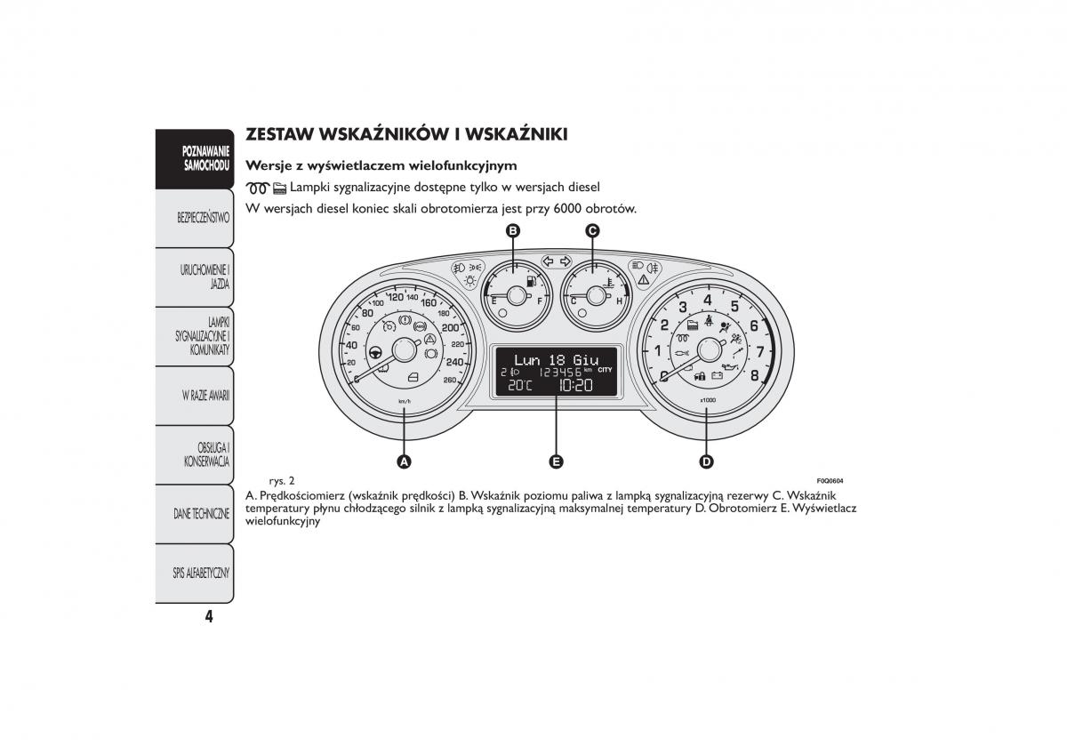 manual  Fiat Bravo II 2 instrukcja / page 8