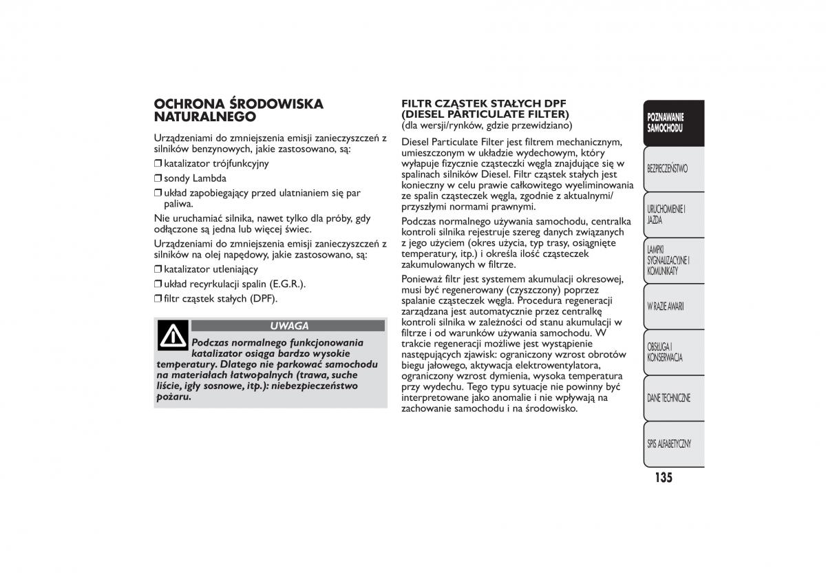 Fiat Bravo II 2 instrukcja obslugi / page 139