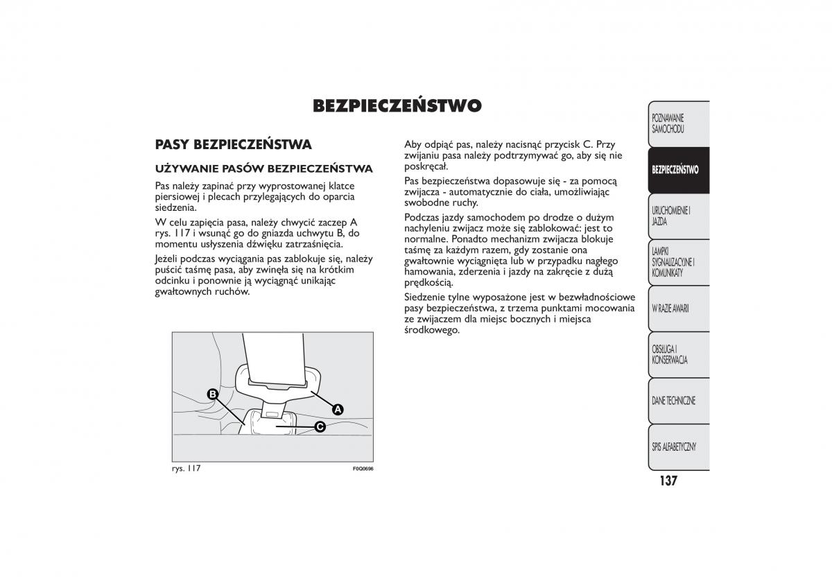 Fiat Bravo II 2 instrukcja / page 141