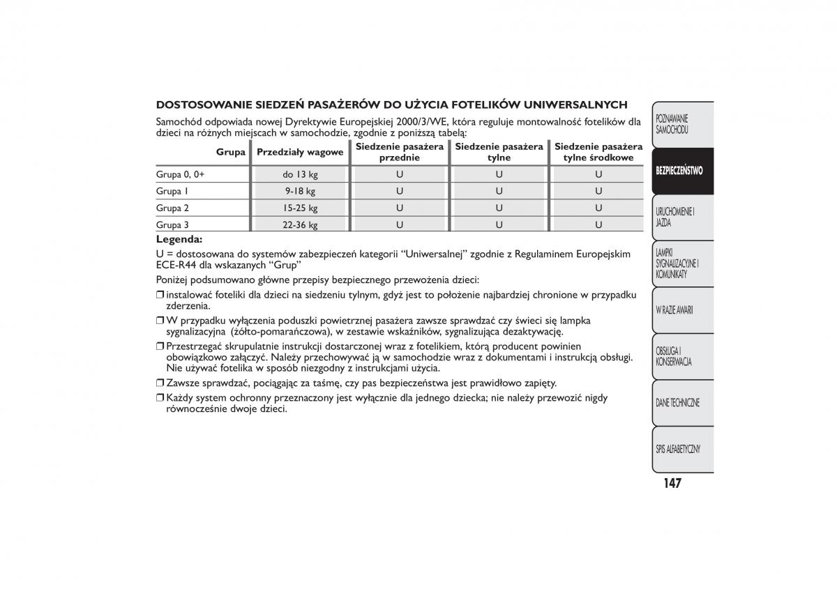 Fiat Bravo II 2 instrukcja / page 151