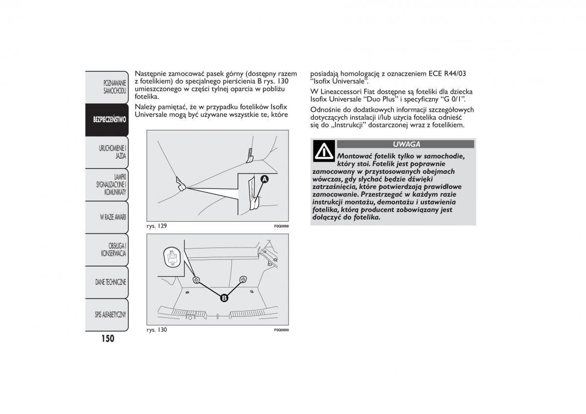 Fiat Bravo II 2 instrukcja / page 154