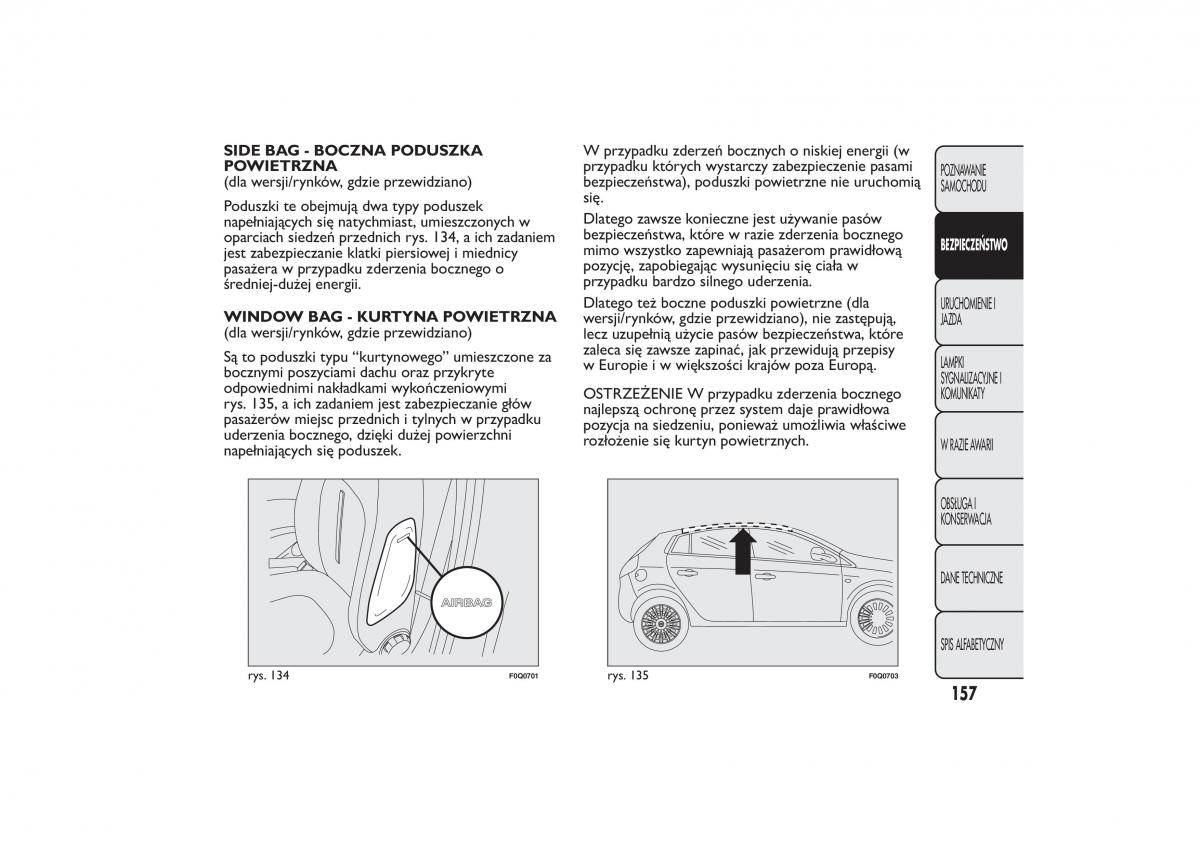 Fiat Bravo II 2 instrukcja / page 161