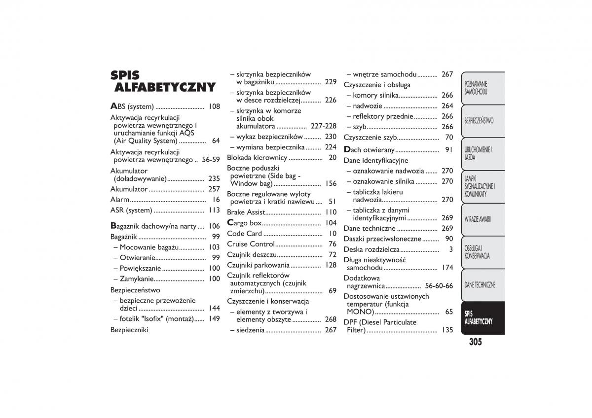 manual Fiat Bravo Fiat Bravo II 2 instrukcja / page 309