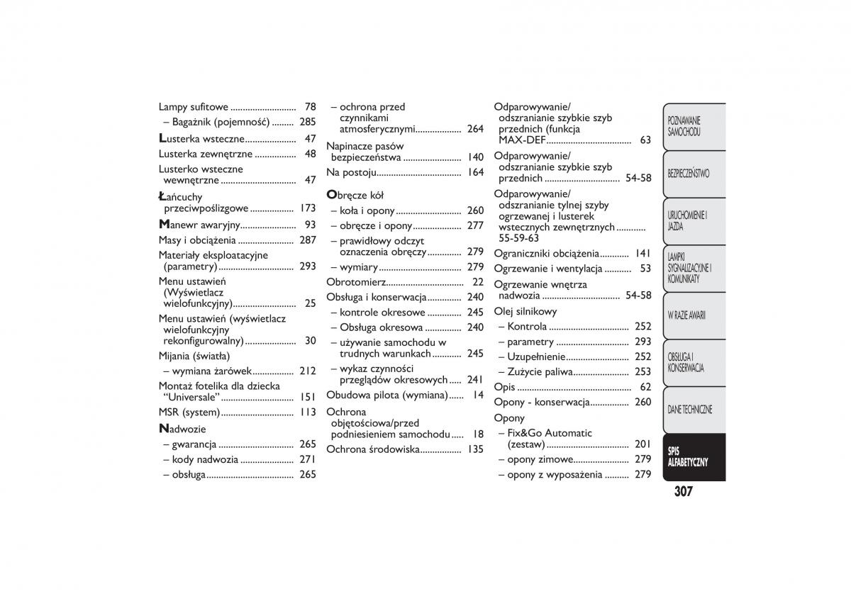 manual  Fiat Bravo II 2 instrukcja / page 311