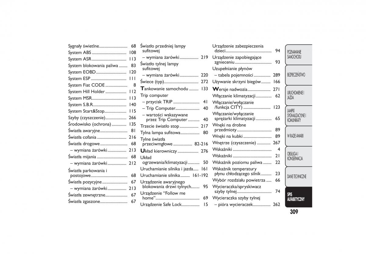 manual  Fiat Bravo II 2 instrukcja / page 313