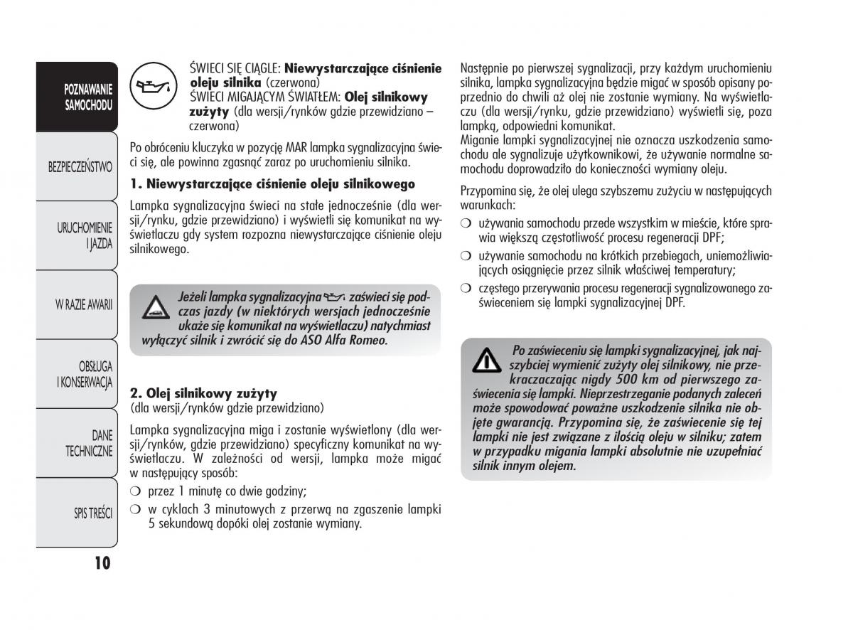 manual  Alfa Romeo Giulietta instrukcja / page 14