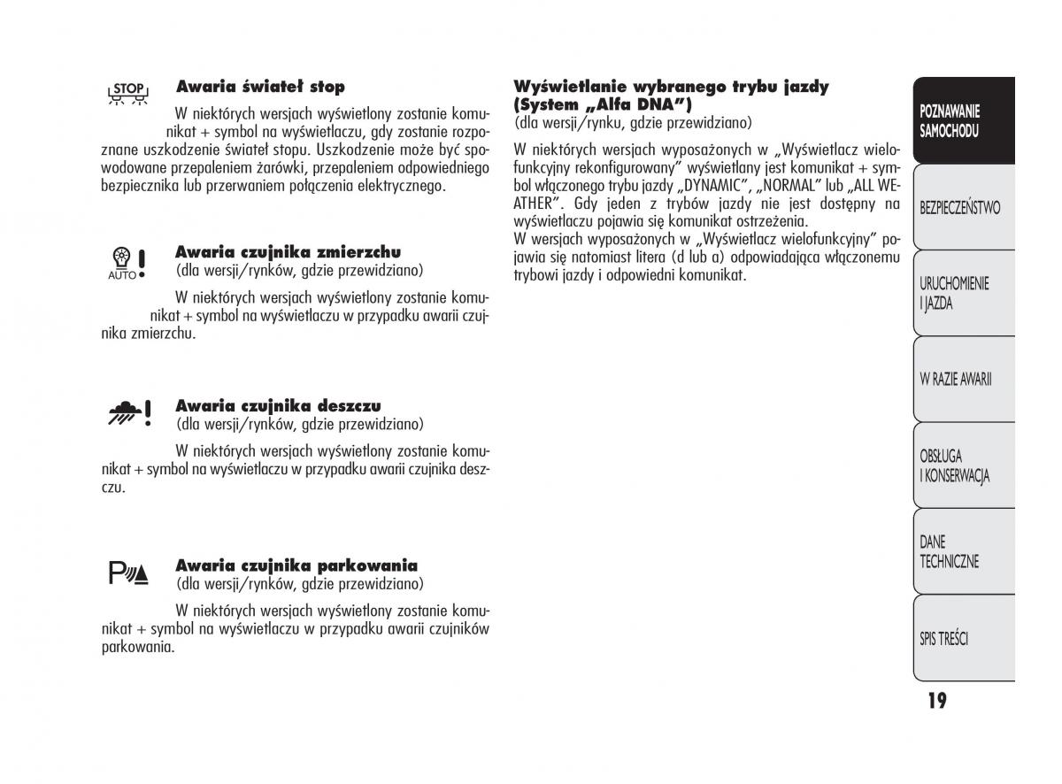 Alfa Romeo Giulietta instrukcja obslugi / page 23