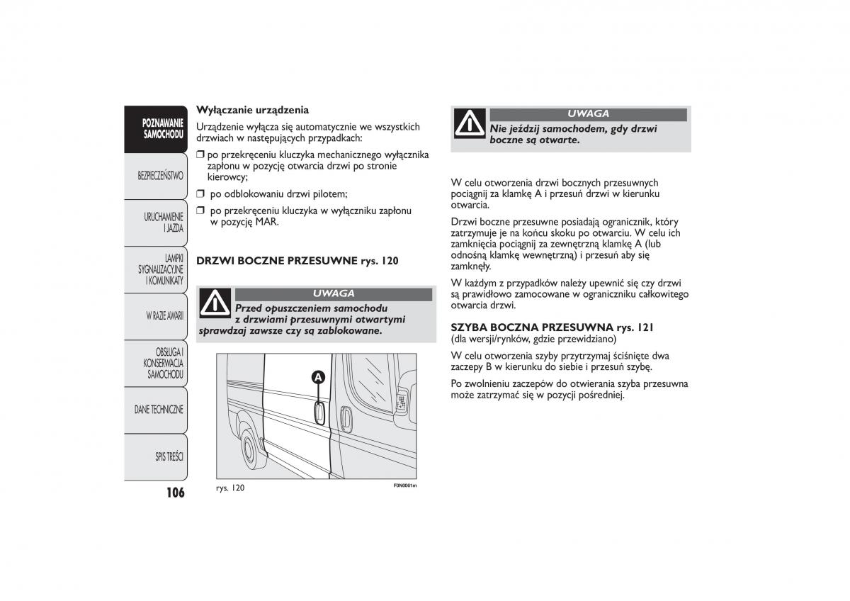 instrukcja obsługi Fiat Ducato Fiat Ducato III 3 instrukcja / page 110
