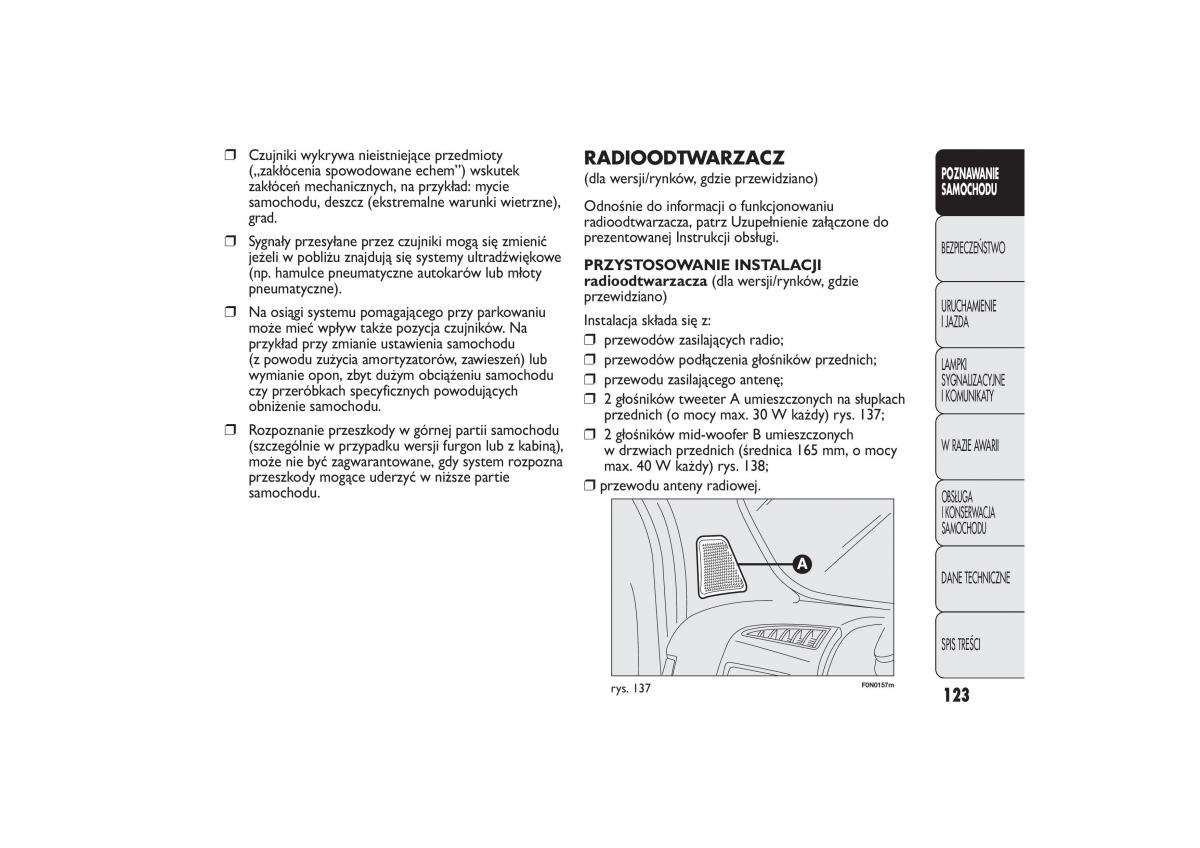 instrukcja obsługi Fiat Ducato Fiat Ducato III 3 instrukcja / page 127