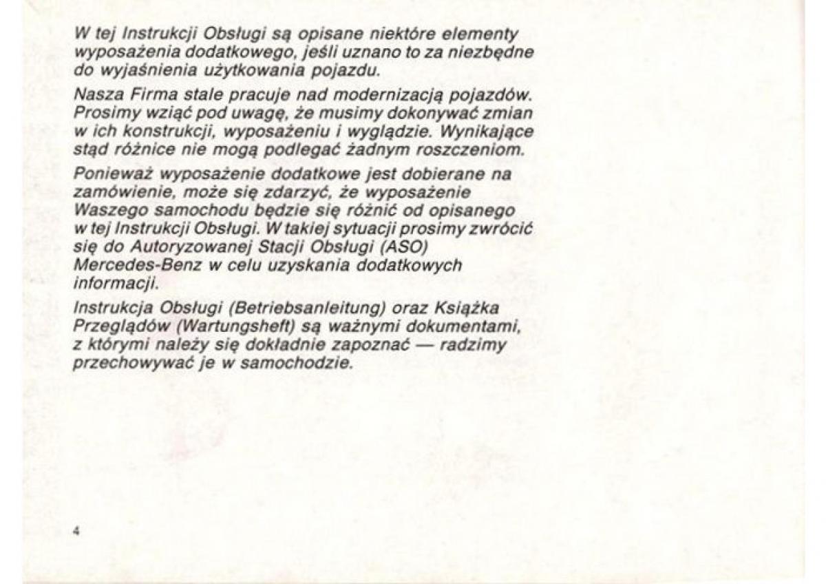 manual  Mercedes Benz E W124 instrukcja / page 6