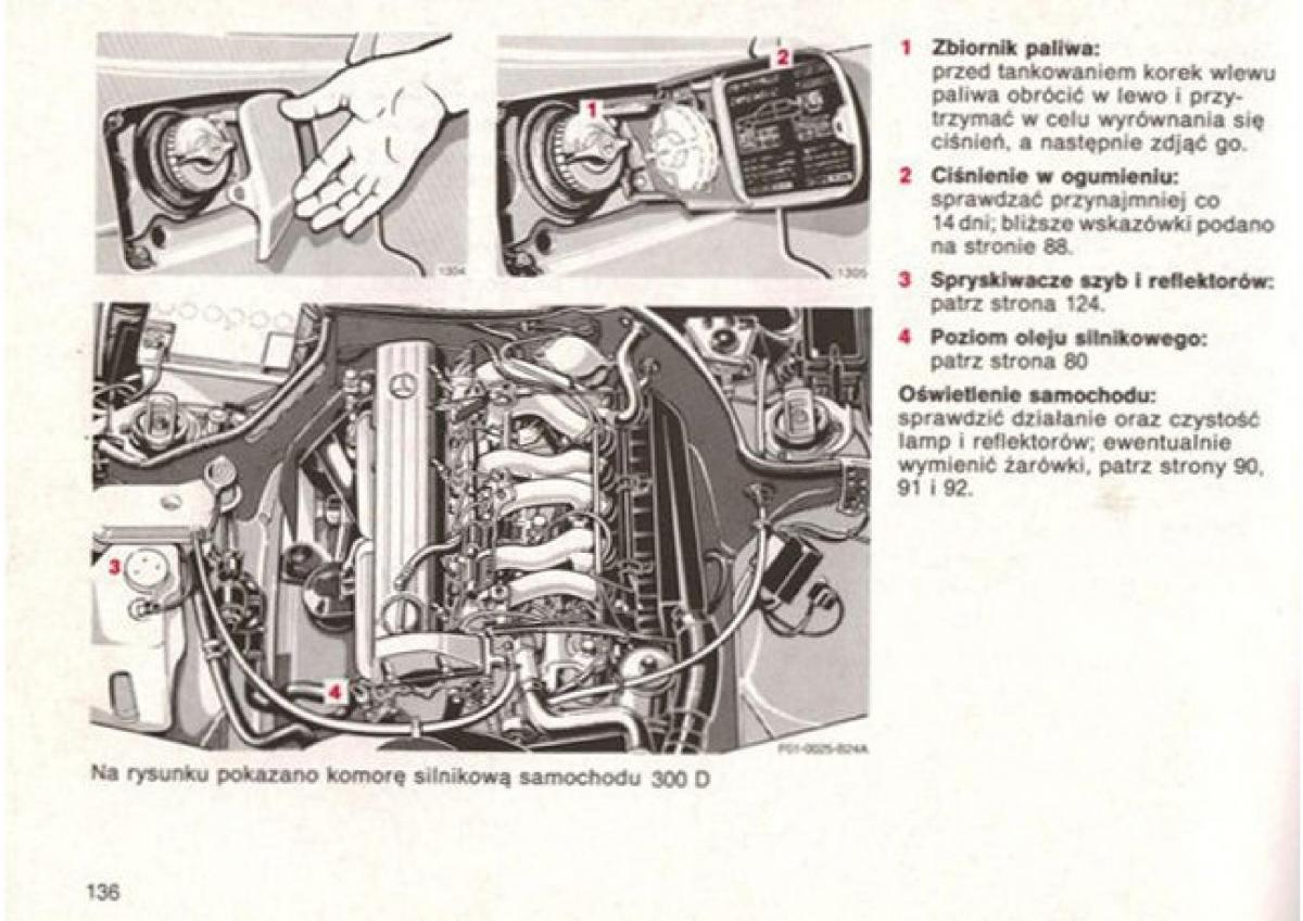manual  Mercedes Benz E W124 instrukcja / page 133