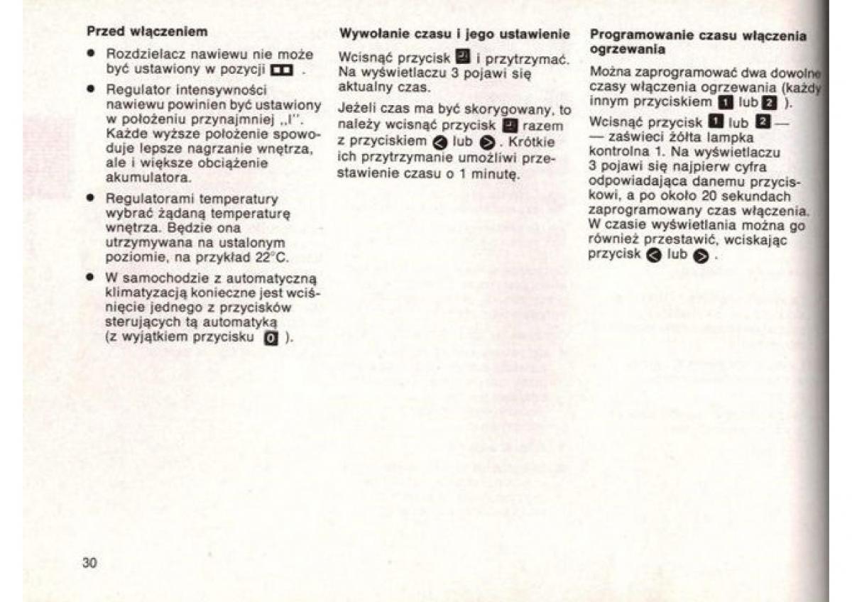 Mercedes Benz E W124 instrukcja obslugi / page 31