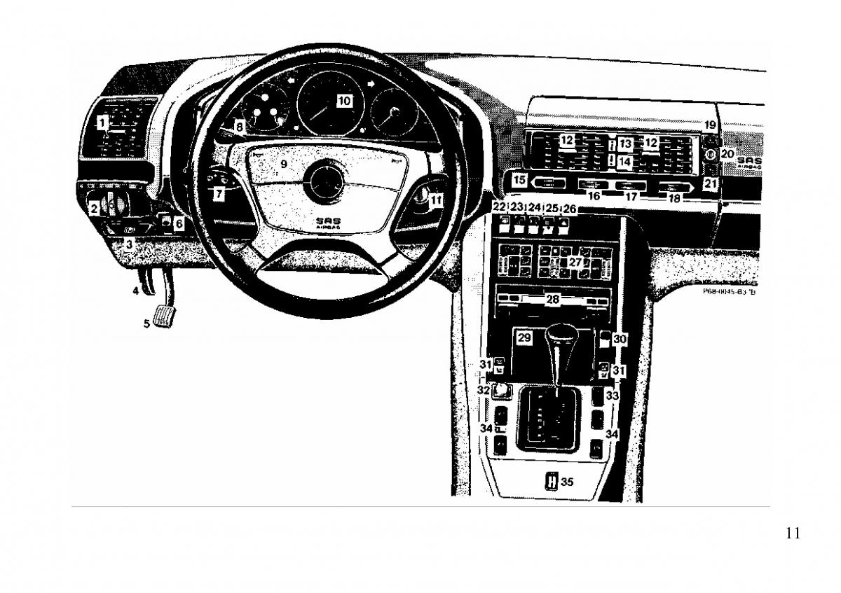 Mercedes Benz S W140 owners manual / page 11