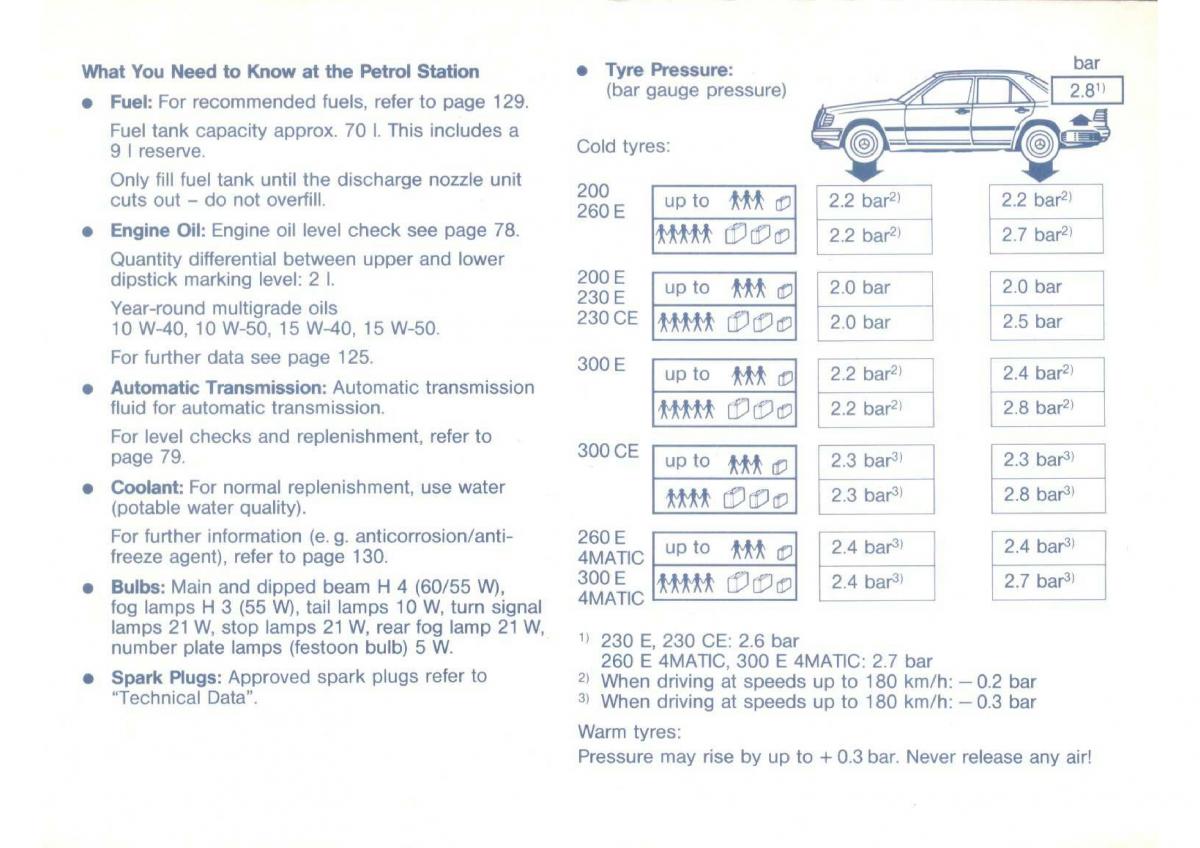manual  Mercedes Benz E W124 owners manual / page 139