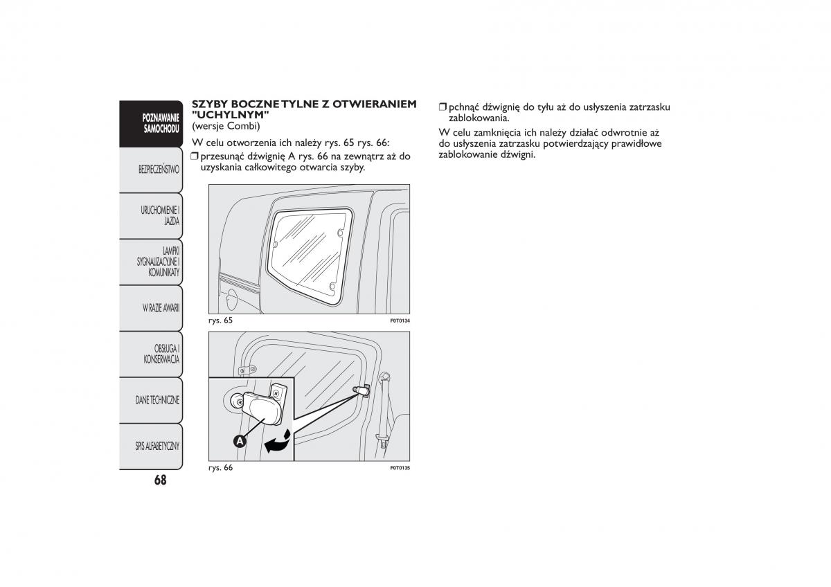 Fiat Fiorino IV 4 instrukcja obslugi / page 71