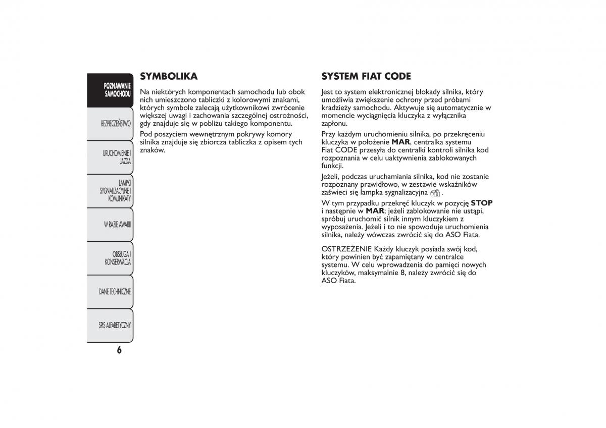 manual  Fiat Fiorino IV 4 instrukcja / page 9
