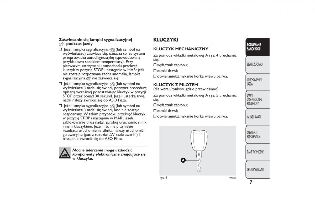 Fiat Fiorino IV 4 instrukcja obslugi / page 10