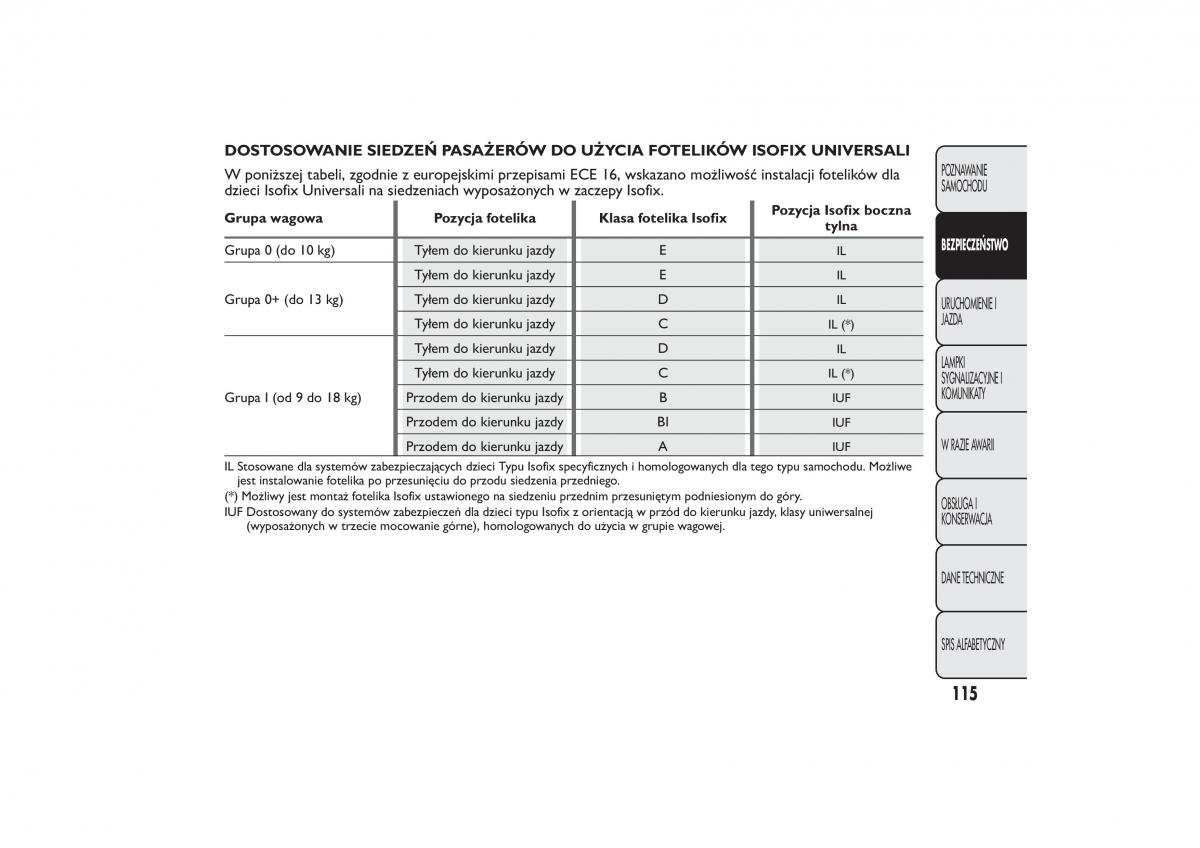 Fiat Fiorino IV 4 instrukcja obslugi / page 118