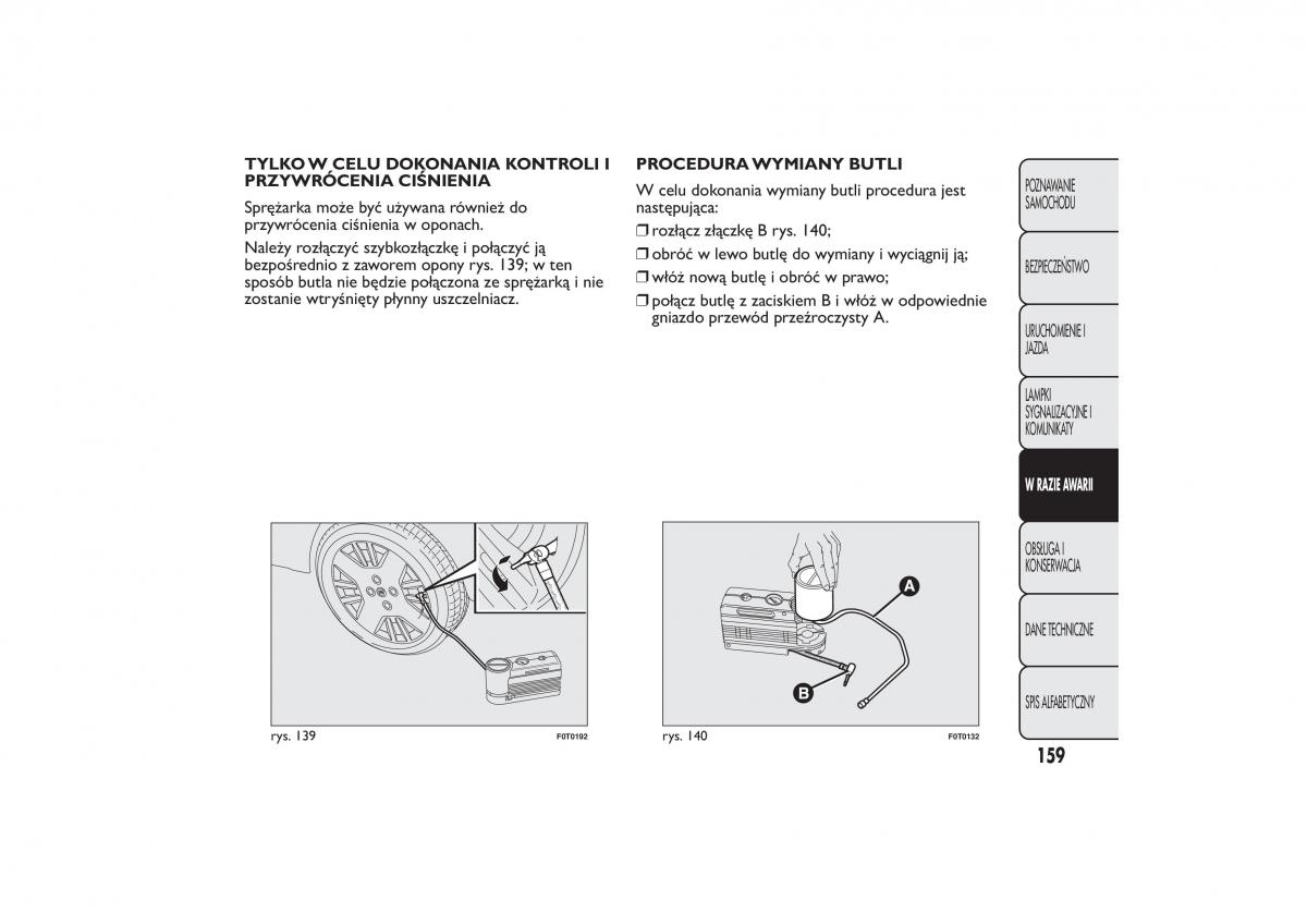 Fiat Fiorino IV 4 instrukcja obslugi / page 162
