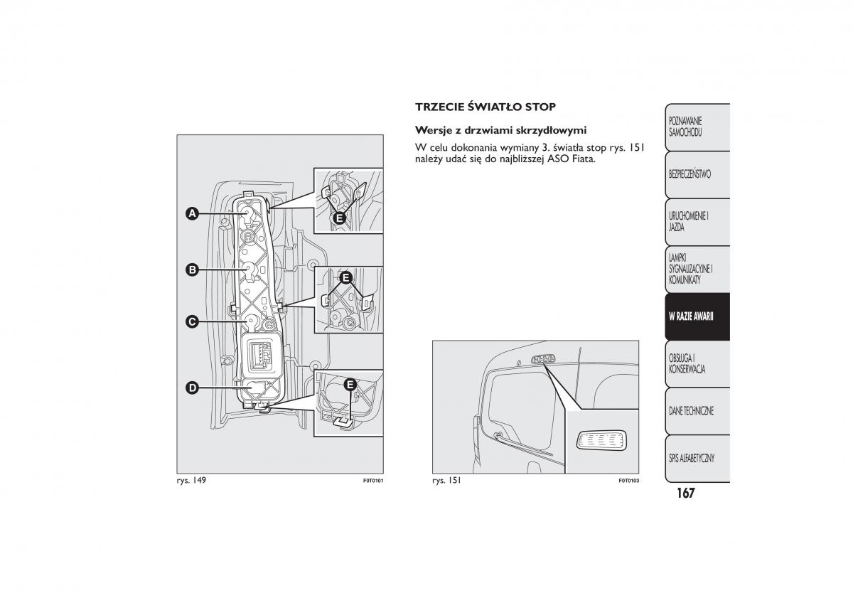 Fiat Fiorino IV 4 instrukcja obslugi / page 170