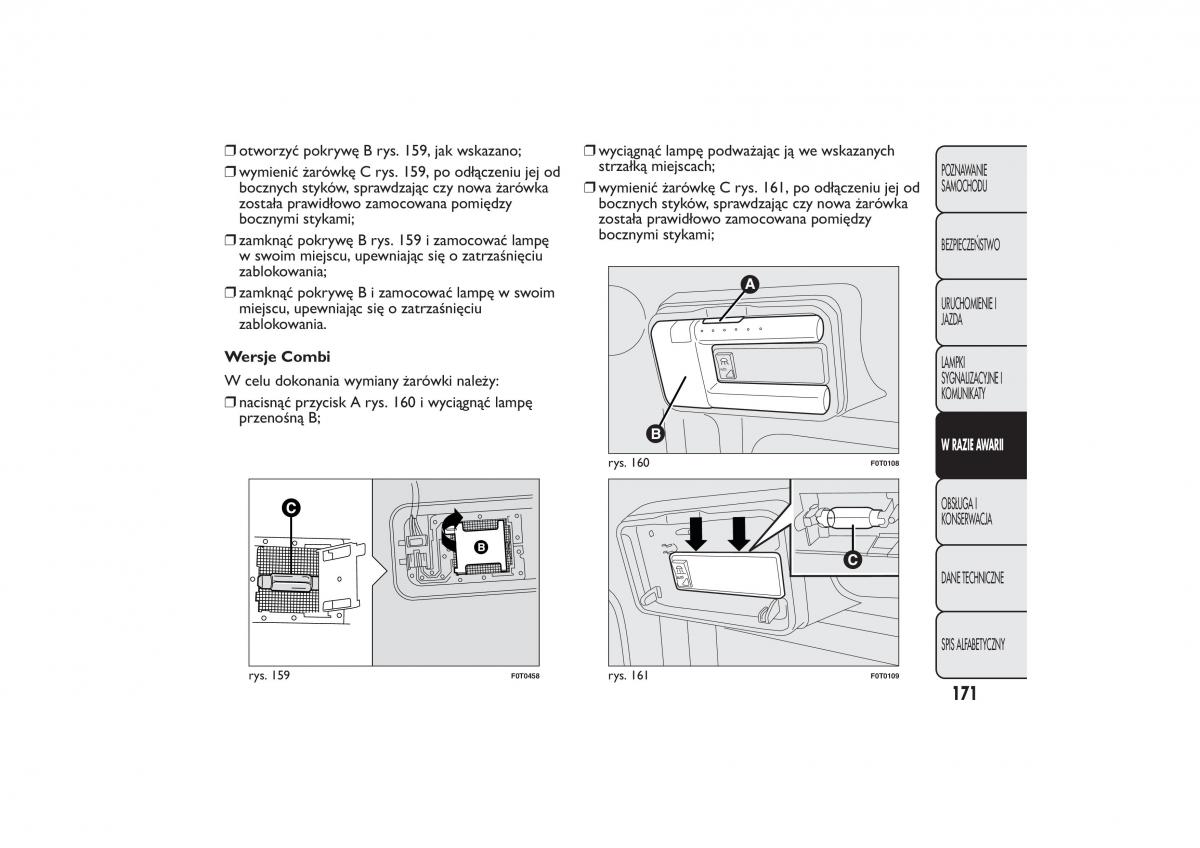 Fiat Fiorino IV 4 instrukcja obslugi / page 174