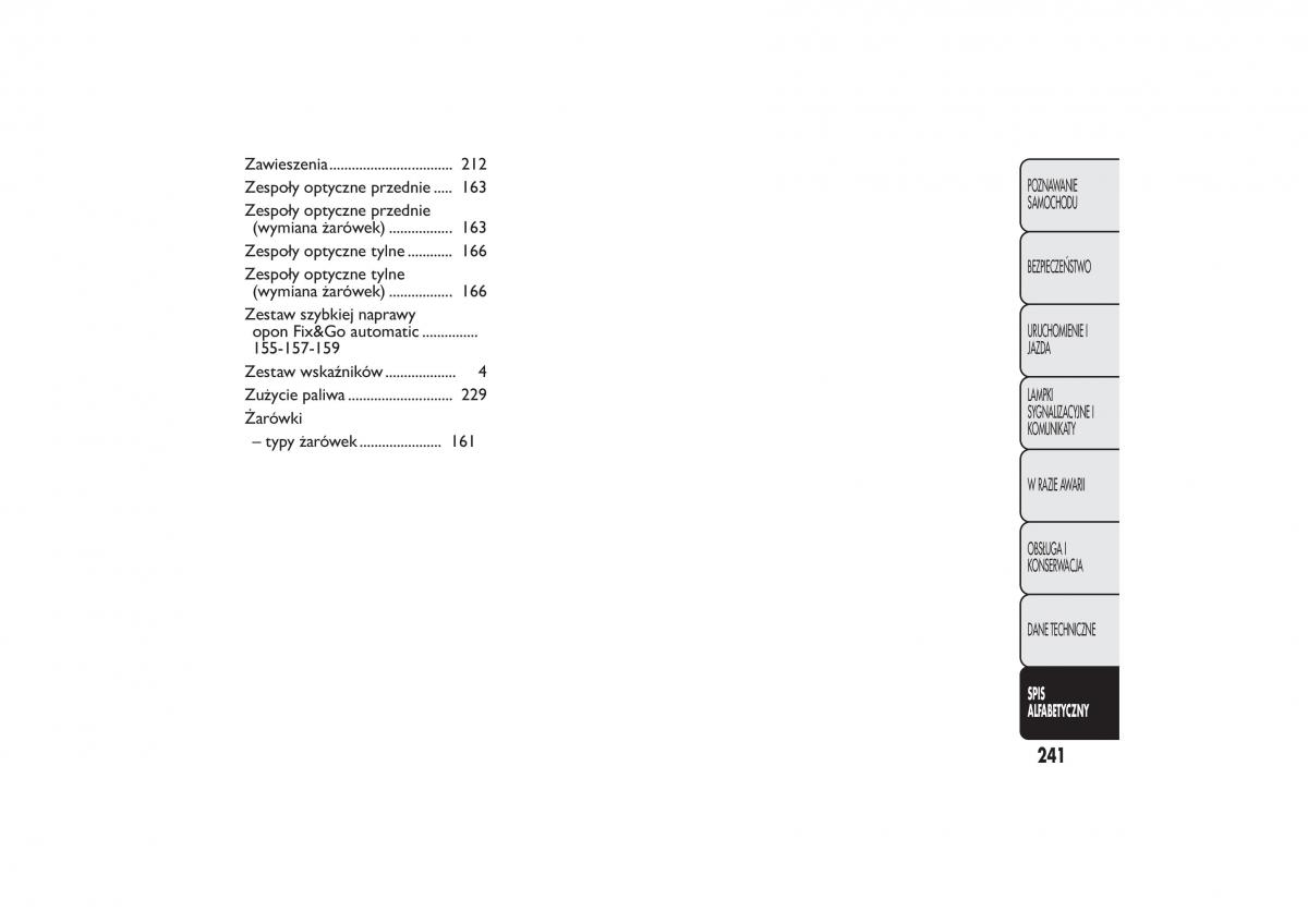 Fiat Fiorino IV 4 instrukcja obslugi / page 244