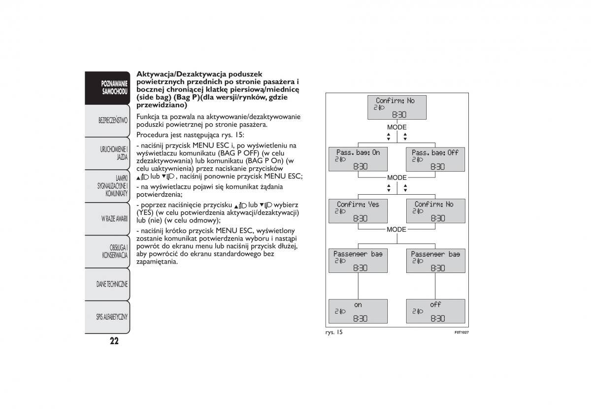 Fiat Fiorino IV 4 instrukcja obslugi / page 25