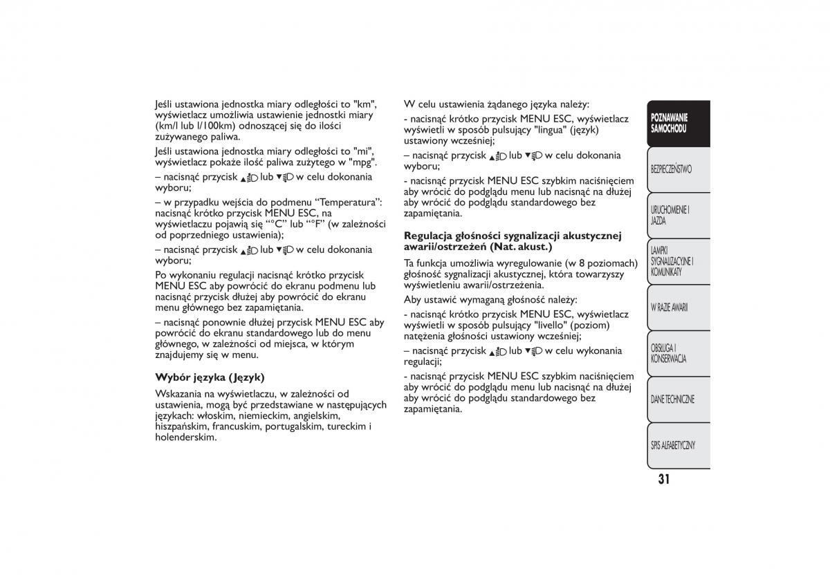 Fiat Fiorino IV 4 instrukcja obslugi / page 34