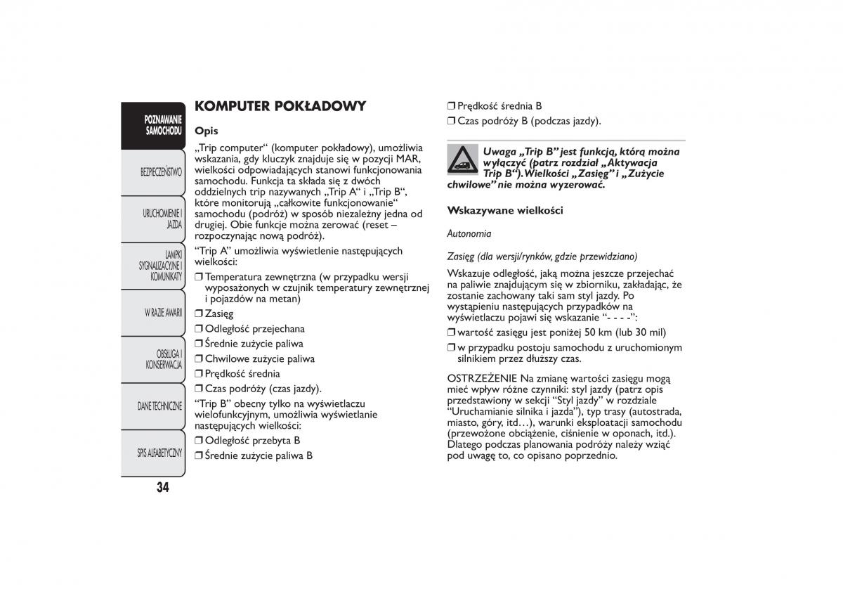Fiat Fiorino IV 4 instrukcja obslugi / page 37
