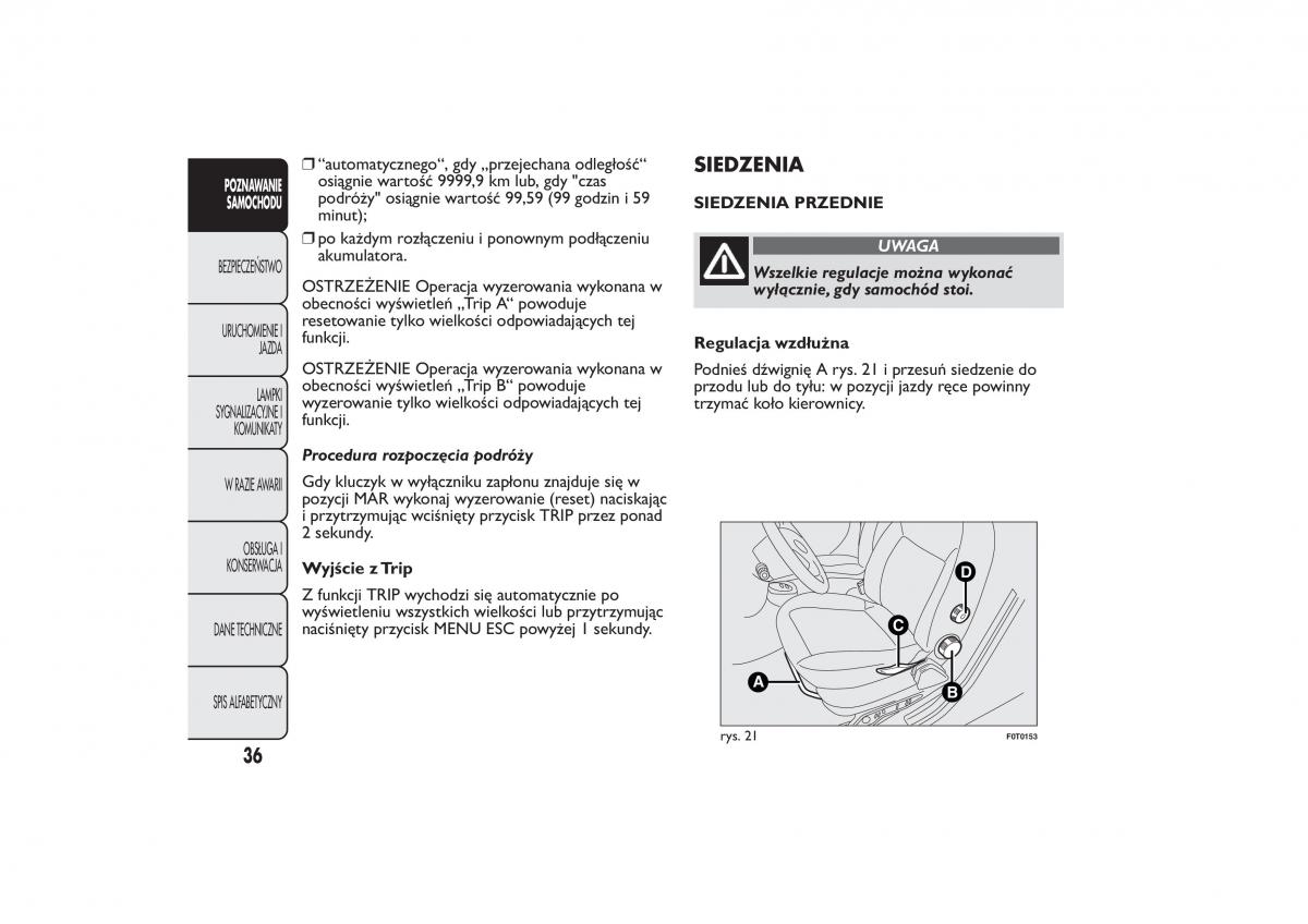 Fiat Fiorino IV 4 instrukcja obslugi / page 39